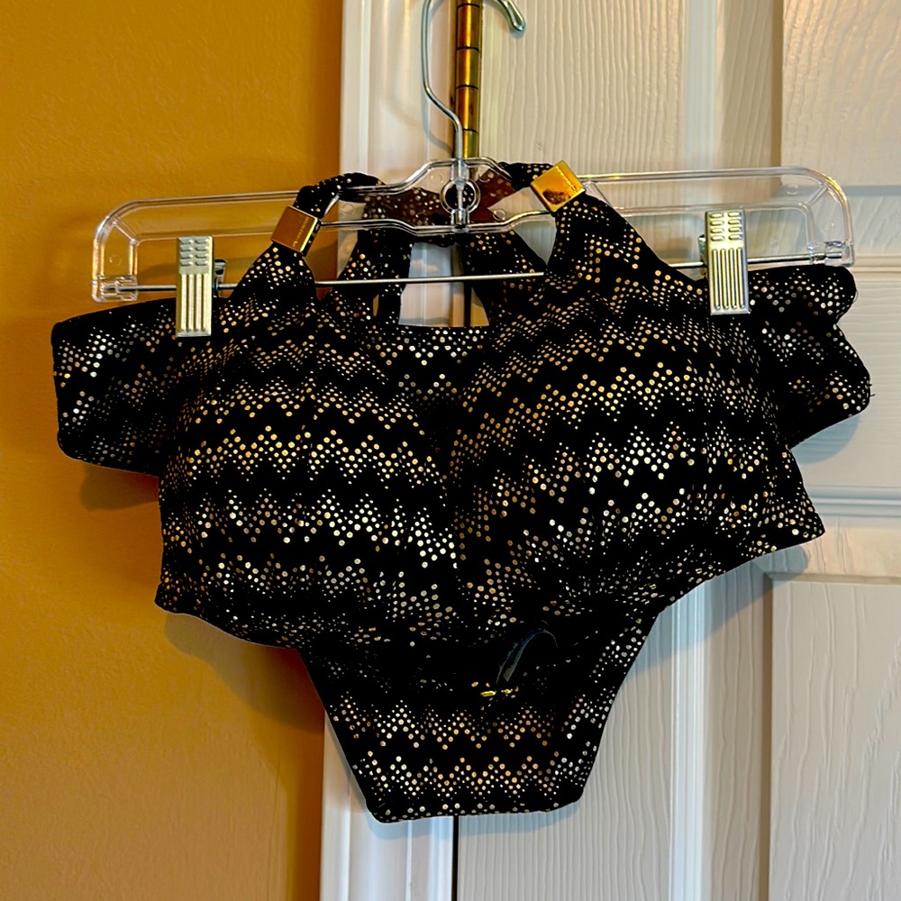 Victorias Secret Black & Gold Swimsuit - Never Worn.